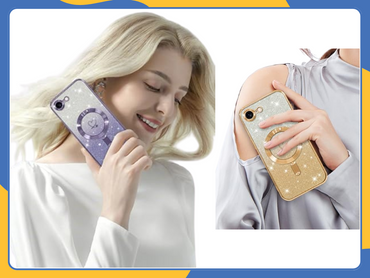 iPhone 16E MagSafe Case Bling Glitter Shockproof Luxury TPU Magnetic Cover