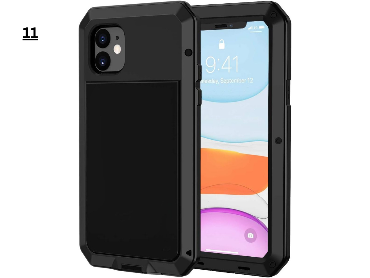 Aluminum Heavy Duty Armor Military Screw Case for iPhone 7-16 Pro Max & S21-S24