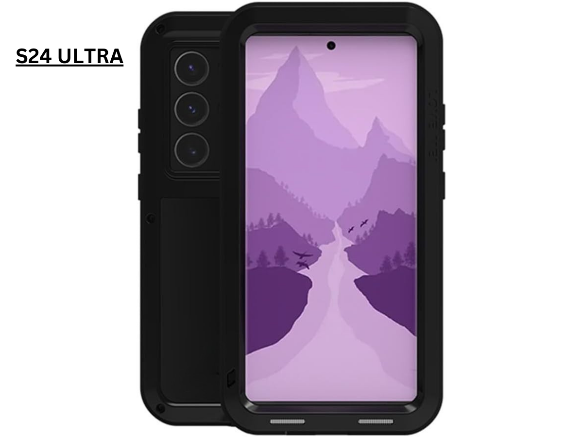 Aluminum Heavy Duty Armor Military Screw Case for iPhone 7-16 Pro Max & S21-S24