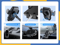 Universal 360° Car Phone Holder Windscreen Dashboard Mount Cradle for Mobile UK