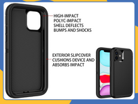 For iPhone 11 13 14 15 Pro Max Shockproof Hybrid Armor Heavy Duty Case Cover UK