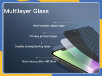 Privacy Tempered Glass Screen Protector For iPhone 16 15 14 13 12 11 XR Pro Max