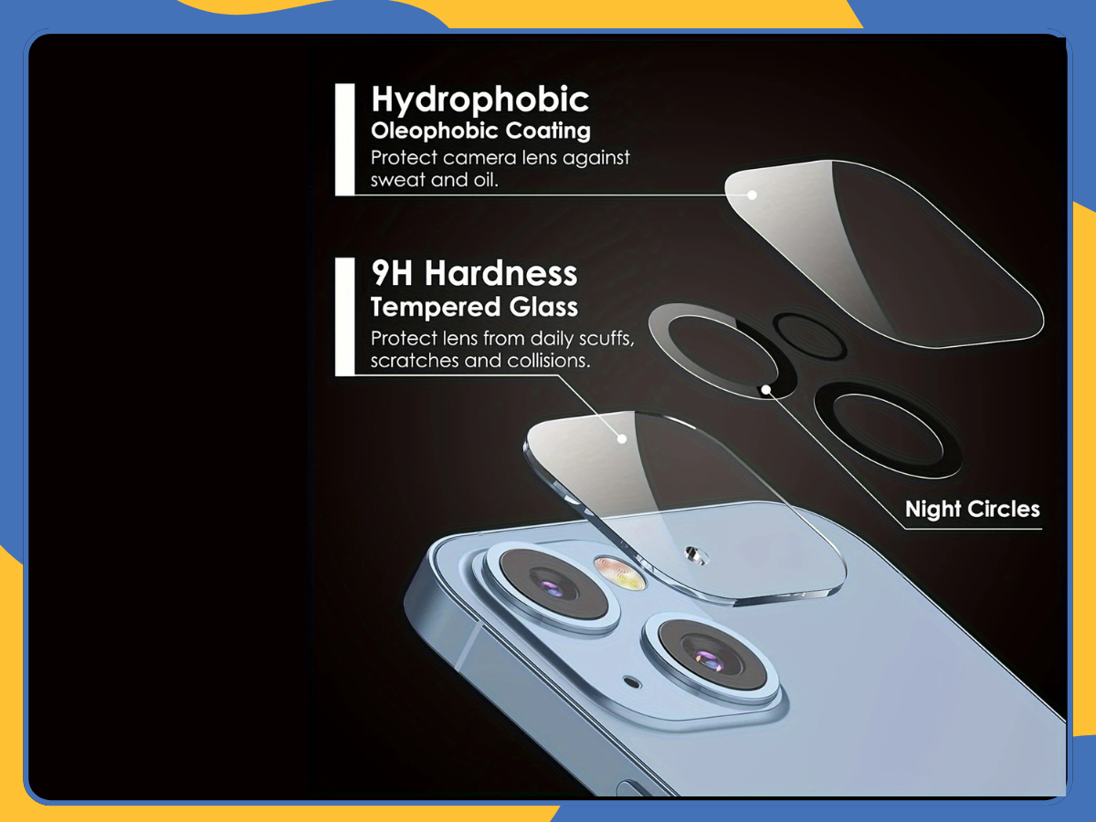 3× Camera Lens Protector iPhone 11–16 Pro Max Tempered Glass Anti-Scratch Cover