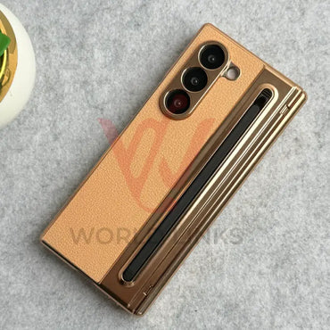 Leather Case with Pin Slot and Glass