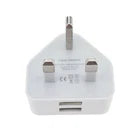 Premium UK 3-Pin USB Wall Charger 1 Port Power Adapter Mains Plug For Tab&Phones