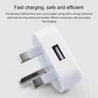 Premium UK 3-Pin USB Wall Charger 1 Port Power Adapter Mains Plug For Tab&Phones
