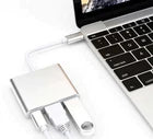 USB-C 3 port AV Digital Adapter Cable for Apple Samsung HUAWEI 4k Laptop to TV
