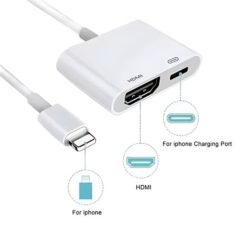 FOR APPLE LIGHT_NING TO HDMI DIGITAL AV TV ADAPTER CABLE FOR IPAD IPHONE