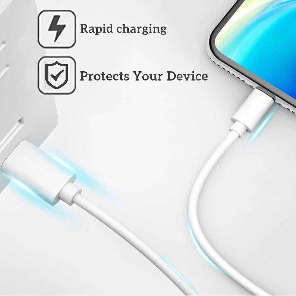Fast Charging Cable For iPhone 11 12 13 14 USB Charging Lead Data Sync 1m 2m 3m