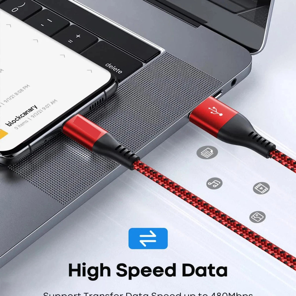 HeavyDuty USB to Type C Charging Cable Fast Phone Charger Long 1m 2m 3m UK