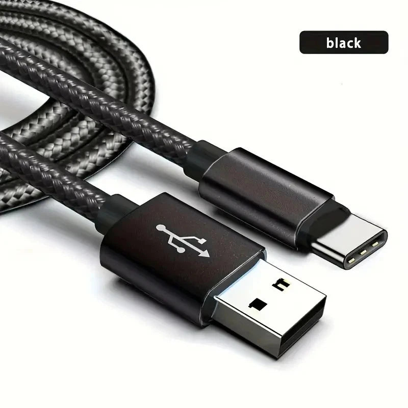 HeavyDuty USB to Type C Charging Cable Fast Phone Charger Long 1m 2m 3m UK