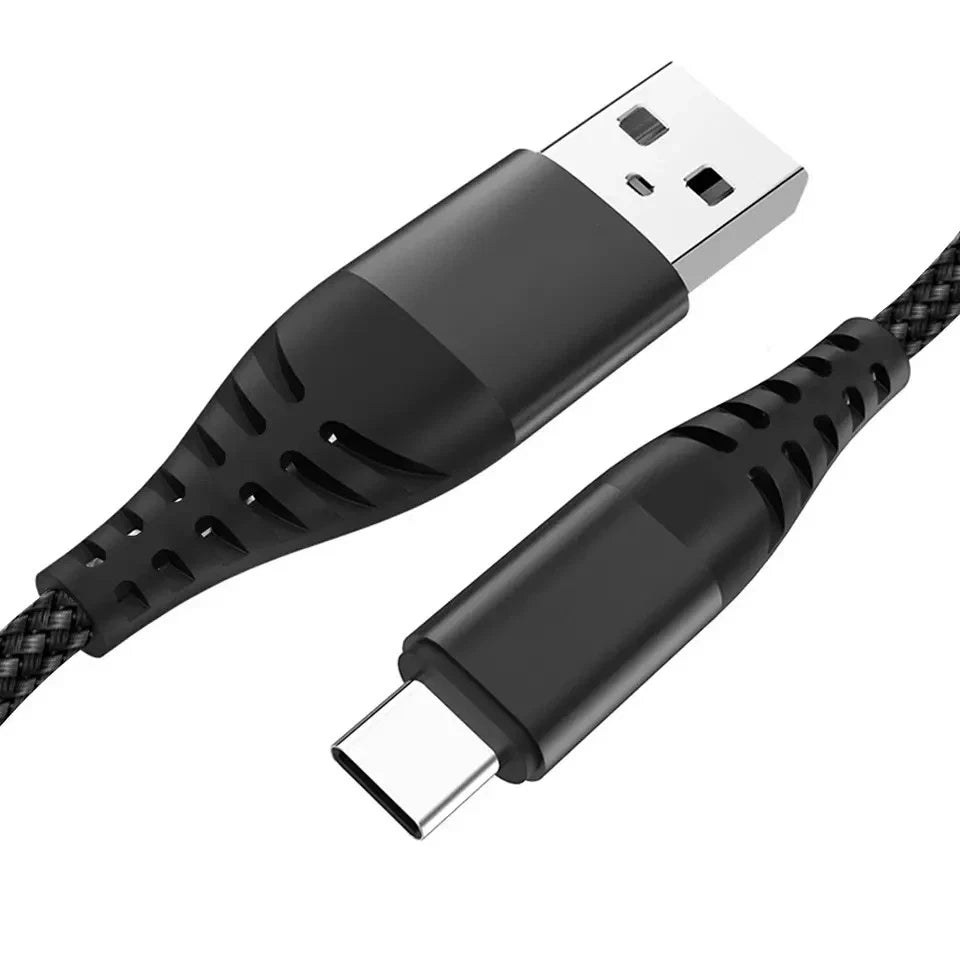 USB A to Type C Cable 3A 60W Fast Charger Lead For Iphone and ANDROID 1M 2M 3M