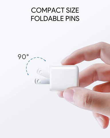 USB C Plug,20W Type C IPhone Fast Charger Plug,Foldable Design For all Iphones