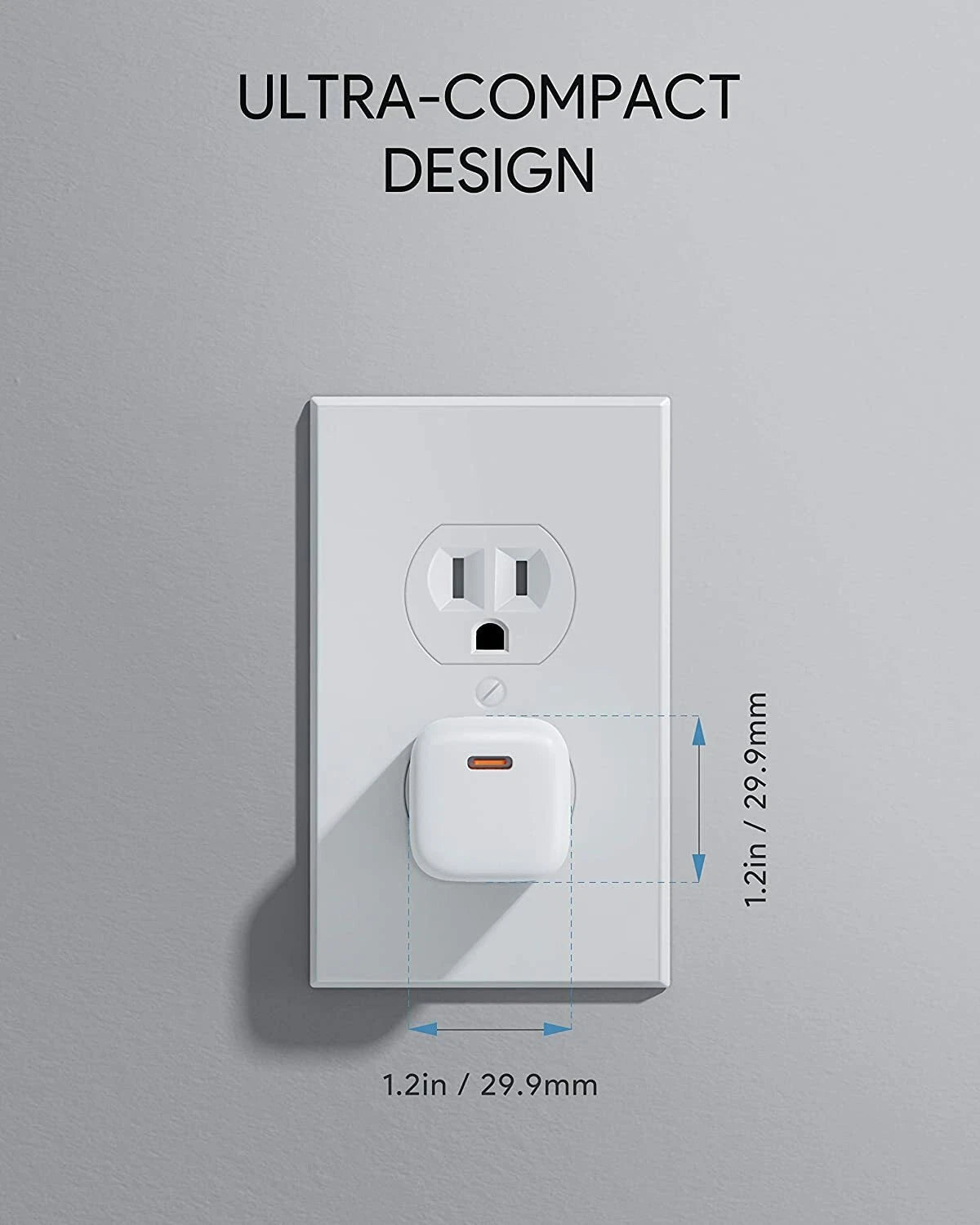USB C Plug,20W Type C IPhone Fast Charger Plug,Foldable Design For all Iphones