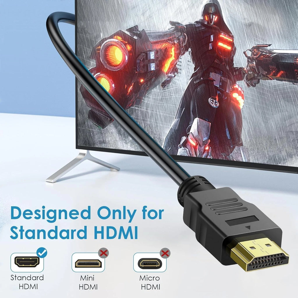 4K SHORT HDMI EXTENSION CABLE MALE - FEMALE TV Stick for PS5, PS4, Xbox 1.8M