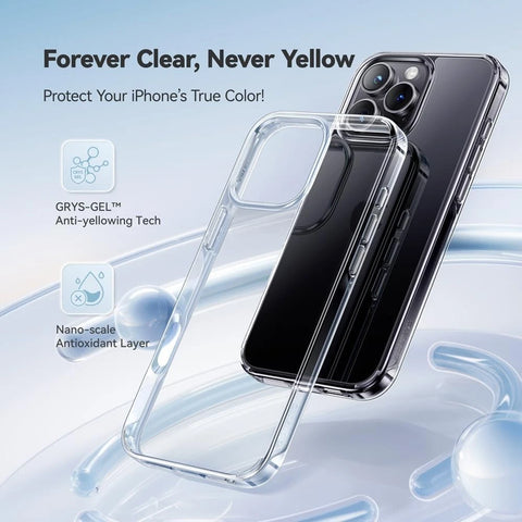 Clear Case For Iphone 17, Air, Pro and Pro Max Shockproof Bumper TPU Cover
