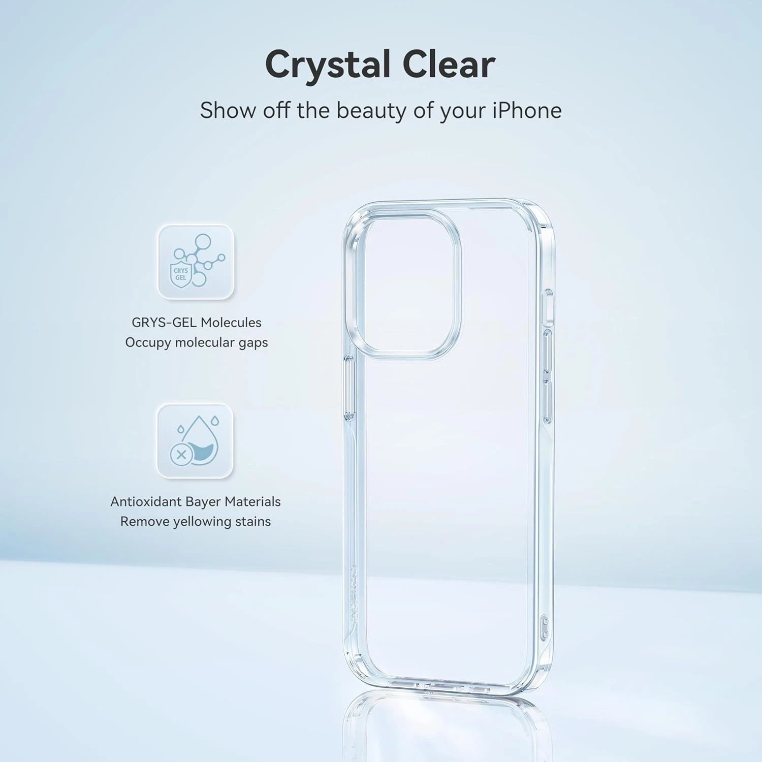 Clear Case For Iphone 17, Air, Pro and Pro Max Shockproof Bumper TPU Cover