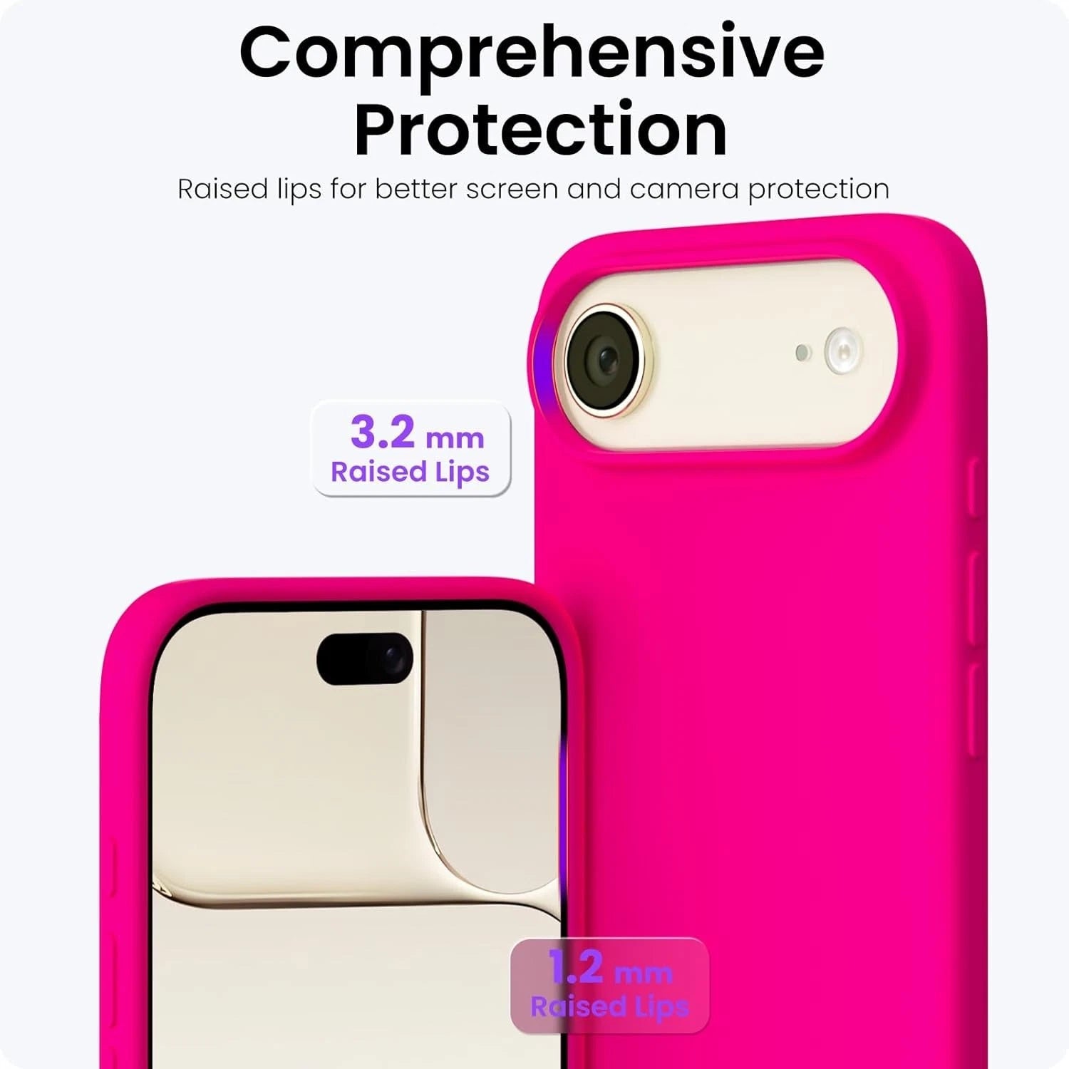 Liquid Silicon Case for iPhone 17 Air, 3 Layers Full Covered Case Multiple Color