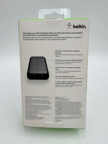 Belkin USB C Portable Power Bank 20000mAh,  with USB Type C Input Output Port