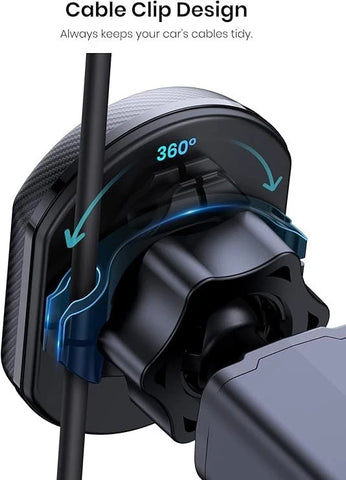 Car Phone Holder, Magnetic 360° Phone Mount for Windshield and Dashboard