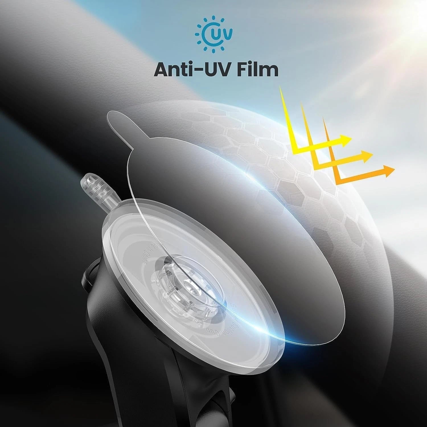 Car Phone Holder, Magnetic 360° Phone Mount for Windshield and Dashboard