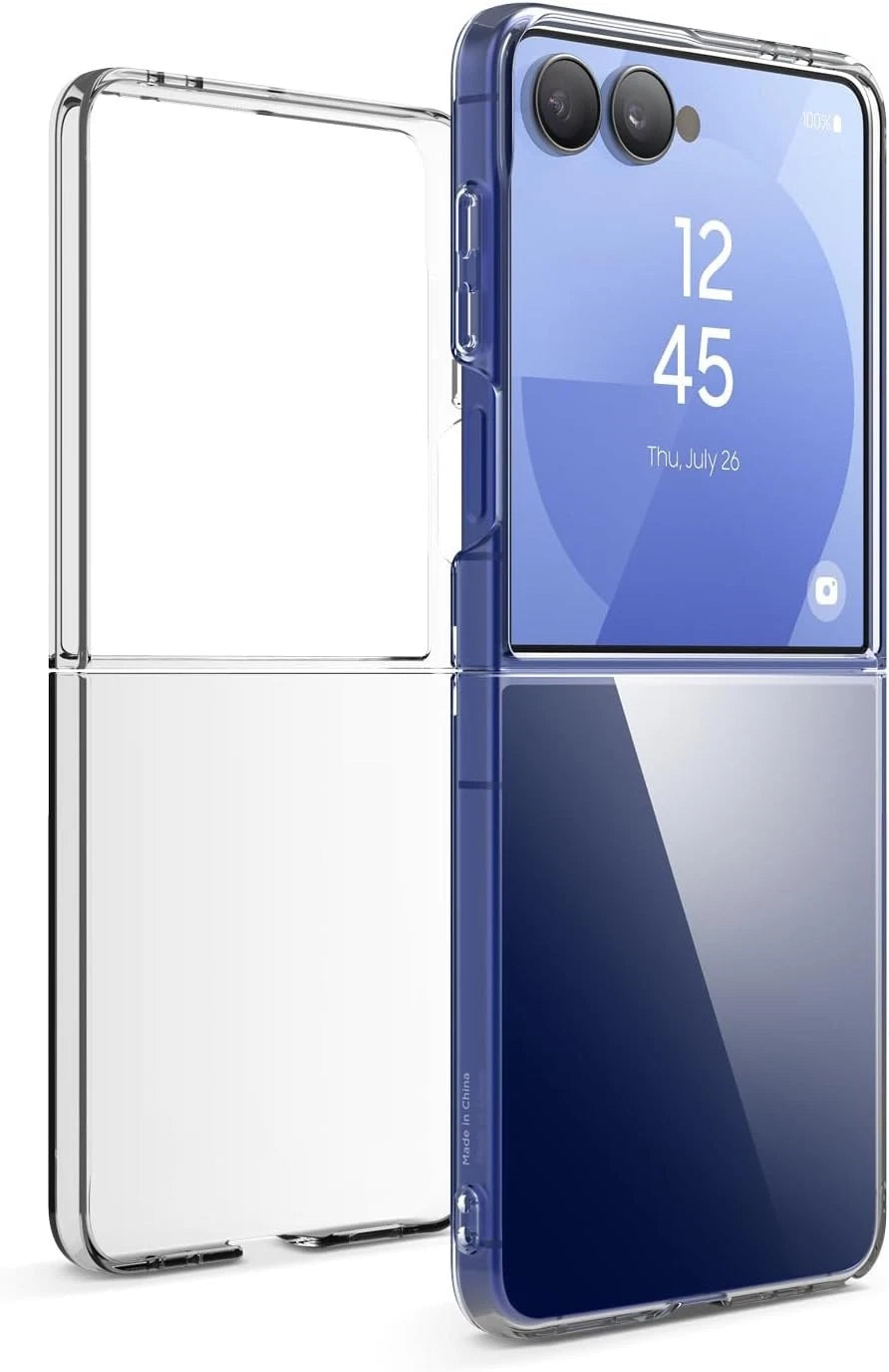 Clear Crystal Case For Samsung Galaxy Z Flip 3 4 5 6 7 Slim Protective Cover