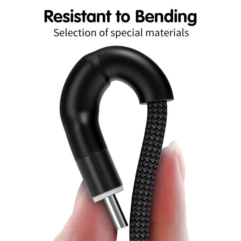 USB-C Cable To USB-C Braided Fast Charger Cable Type C Lead For iPhone 15 16 17