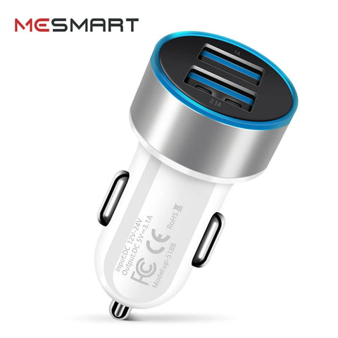Fast Car Charger PD 20W Dual Port USB Socket Power Adapter For iPhone Samsung