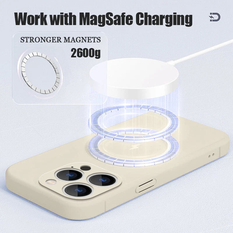 MagSafe Case for iPhone 16 Pro Max–Shockproof Matte Case | Magnetic Matte Cover