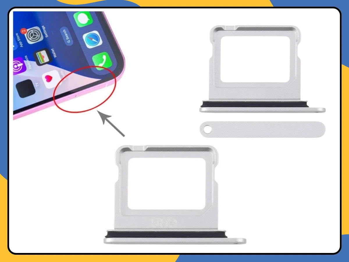 Apple iPhone 16 SIM Tray Replacement | OEM Physical Single SIM Card Slot for UK