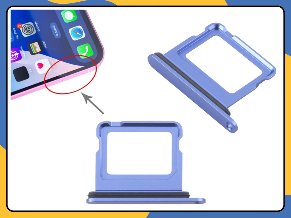 Apple iPhone 16 SIM Tray Replacement | OEM Physical Single SIM Card Slot for UK