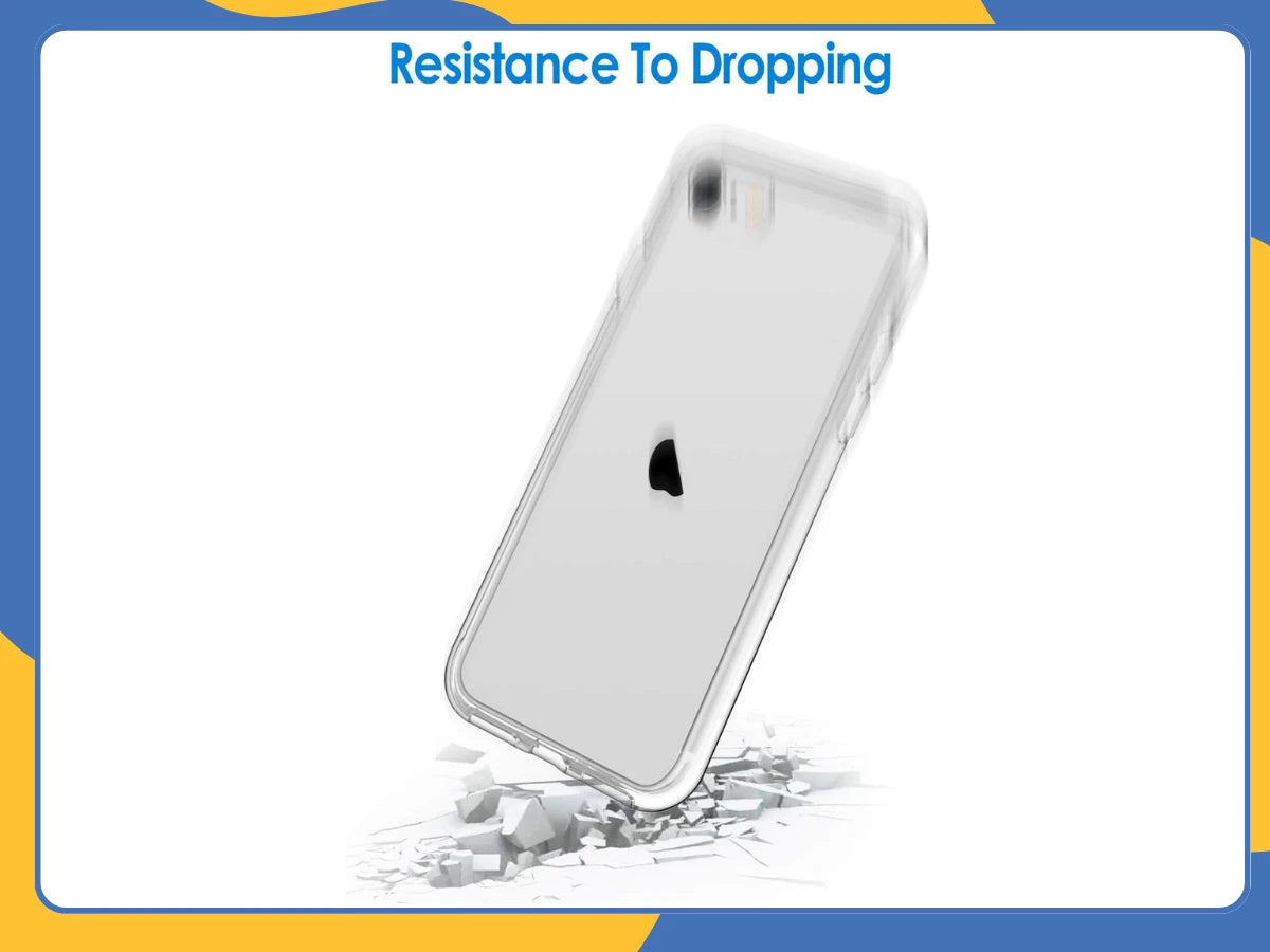 iPhone 7/8/SE (2020/2022) Clear Shockproof Silicone Gel Case Cover - UK Seller