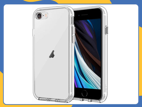iPhone 7/8/SE (2020/2022) Clear Shockproof Silicone Gel Case Cover - UK Seller