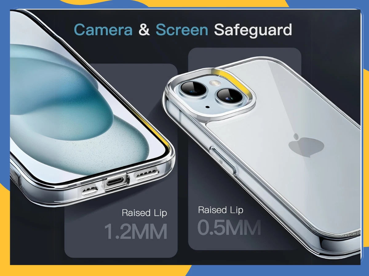 iPhone 15/15 Plus/15 Pro/Pro Max Clear Shockproof Silicone Gel Case – UK Seller