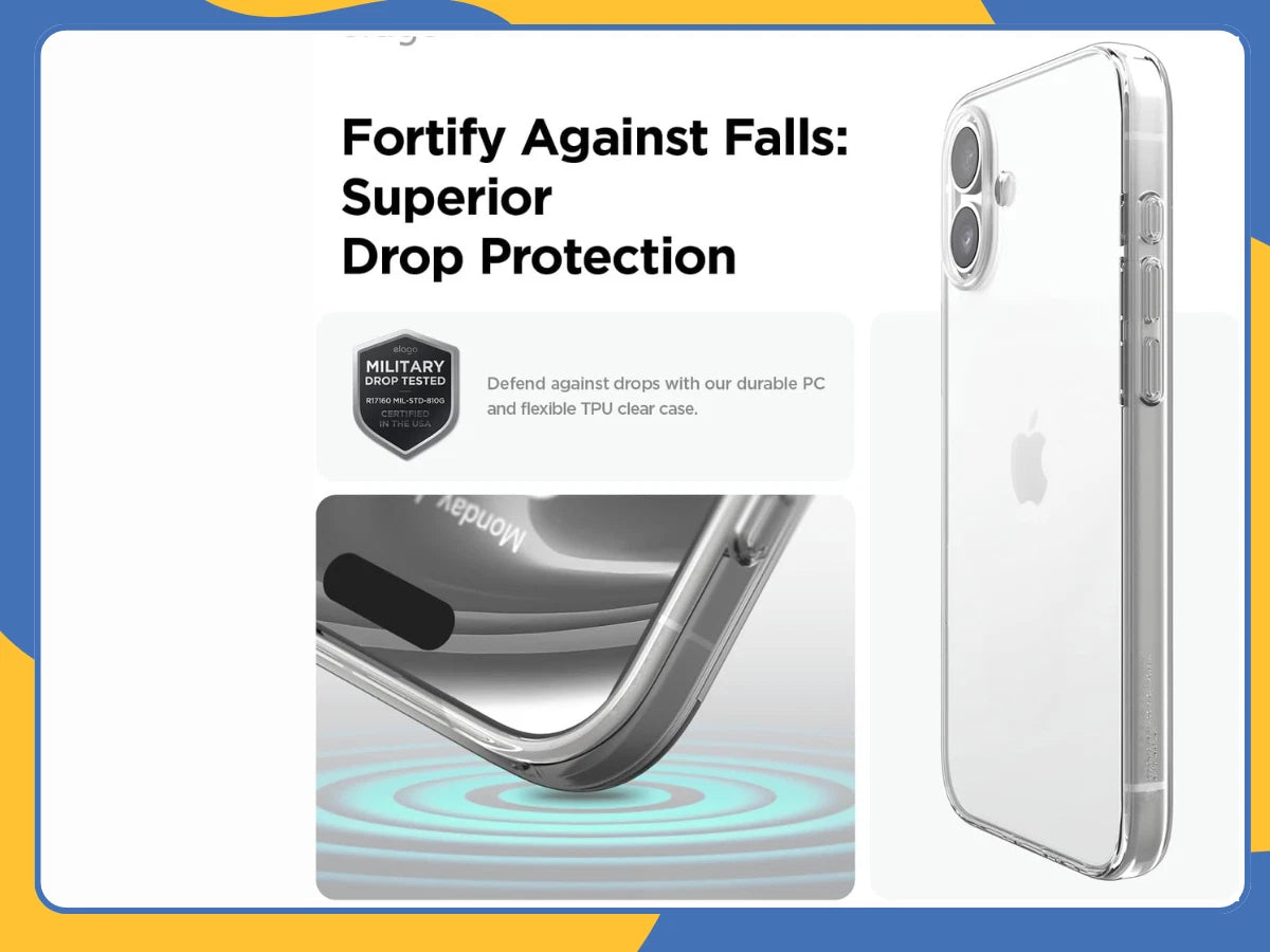 iPhone 16/16 Plus/16 Pro/16 Pro Max Clear Shockproof Silicone Gel Case UK Seller