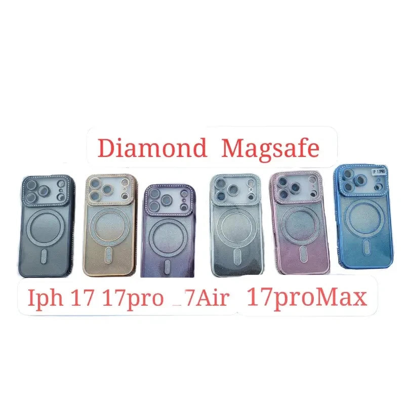 Diamond glitter magsafe case iphone 17 pro max
