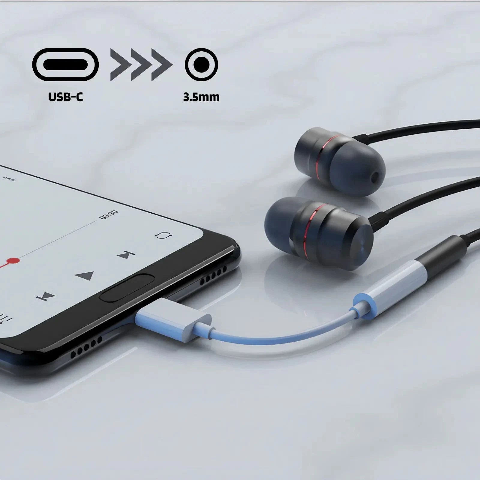 USB C to 3.5mm Audio Adaptor Jack Adapter Type C to 3.5mm Headphone Aux Digital