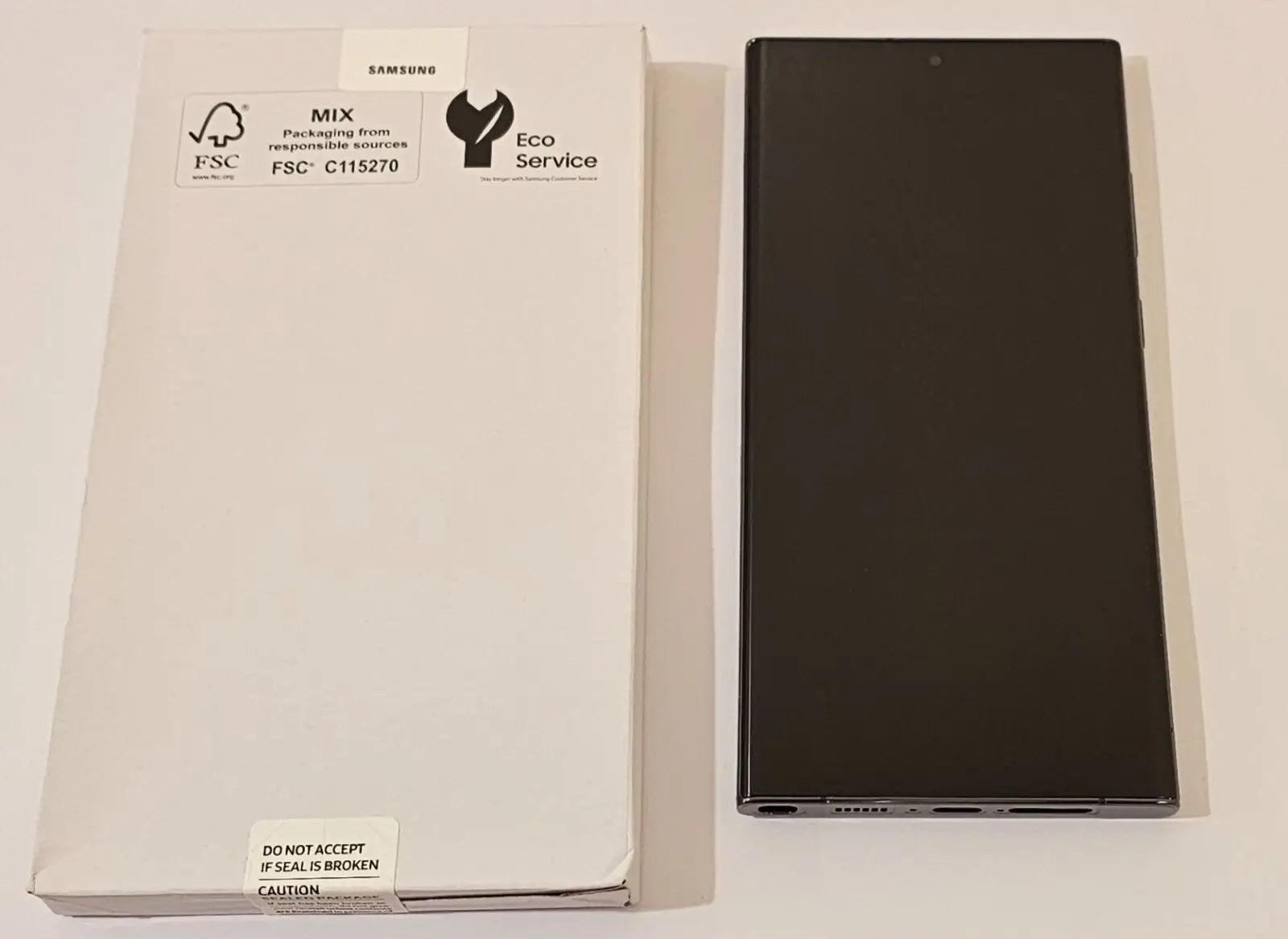 BLACK Samsung Galaxy S23 Ultra SM-S918U AMOLED Screen + Frame Authentic OEM NEW