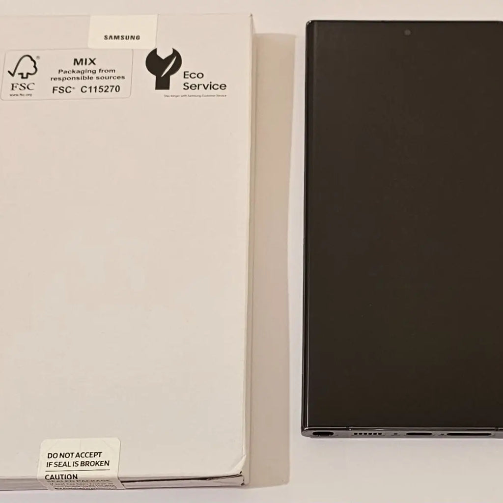 BLACK Samsung Galaxy S23 Ultra SM-S918U AMOLED Screen + Frame Authentic OEM NEW