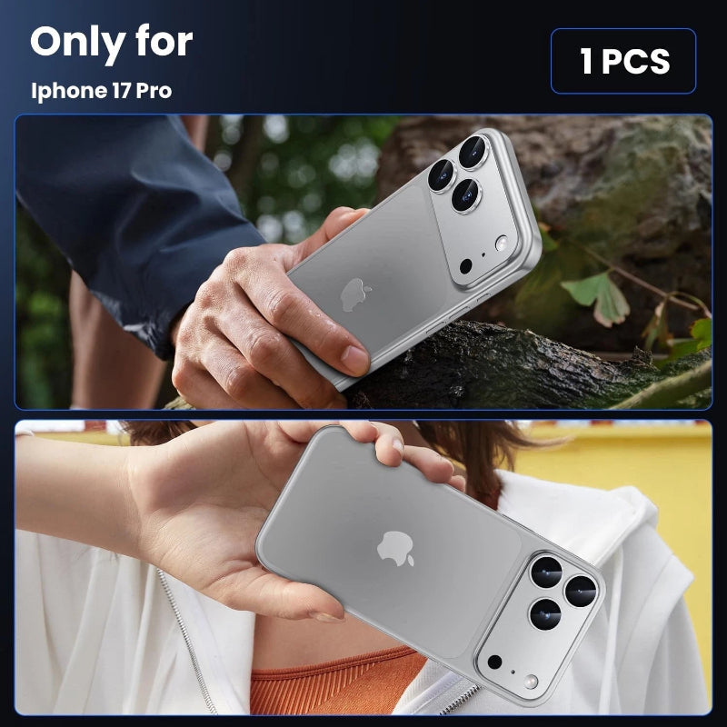 For iPhone 17 Pro Max Metal Camera Lens Protector Tempered Glass Full Cover 9H