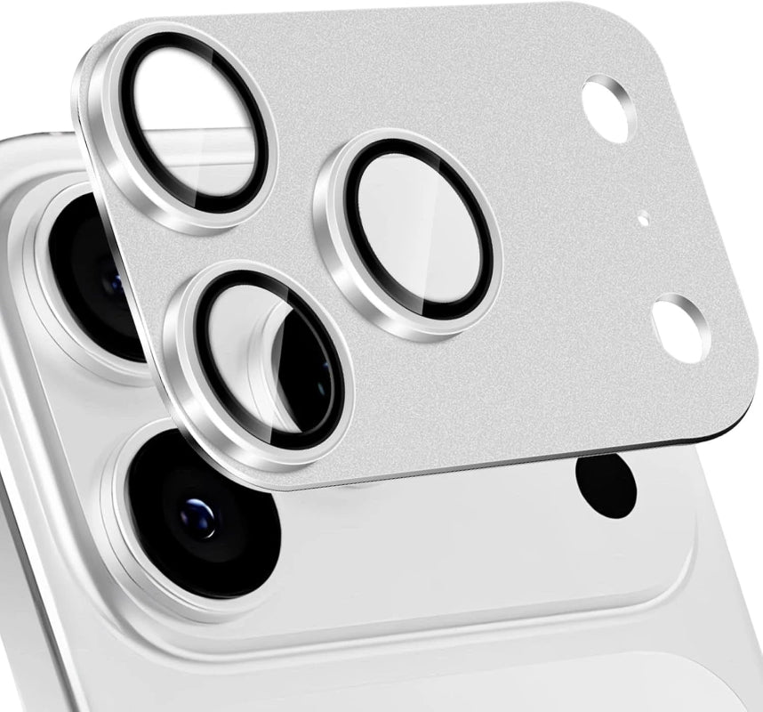 For iPhone 17 Pro Max Metal Camera Lens Protector Tempered Glass Full Cover 9H