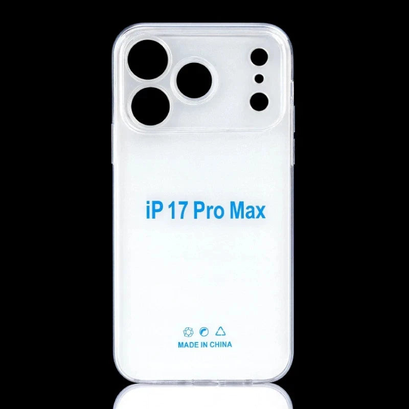 Clear gel case iphone17 air with precut camera holes