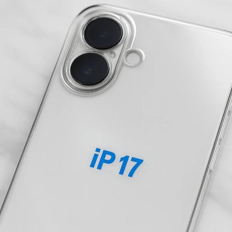 Clear gel case iphone 17 with precut camera holes