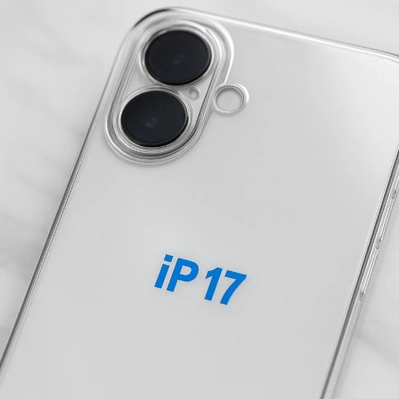 Clear gel case iphone 17 pro with precut camera holes