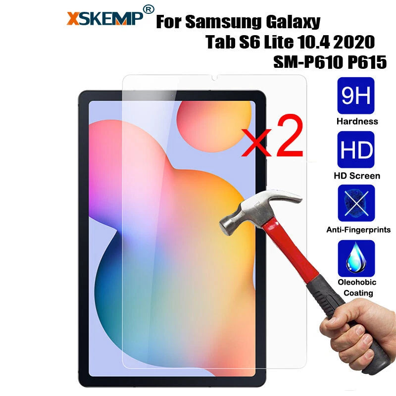 2X Tempered Glass Screen Protector For Samsung Galaxy Tab S6 Lite 10.4 P610 P615