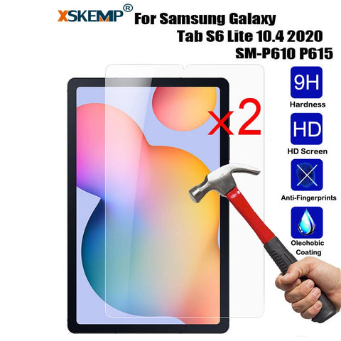2X Tempered Glass Screen Protector For Samsung Galaxy Tab S6 Lite 10.4 P610 P615