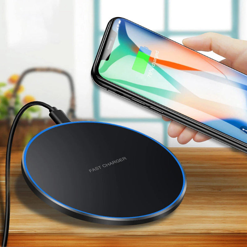 Fast Wireless Charger Adgustable Charging Pad For iPhone, Samsung & Android