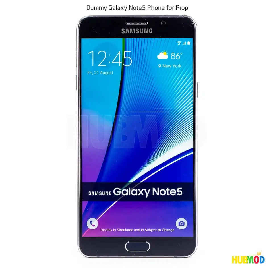 Black Samsung Galaxy NOTE 5 Dummy Cell Phone Display Prop Toy Non-Working