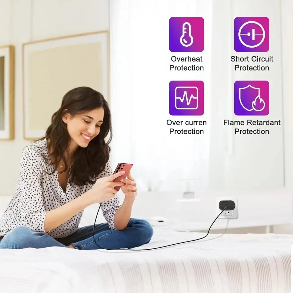 NEW Samsung Galaxy 45 Watts USB-C Super Fast Charging Wall Charger + Cable