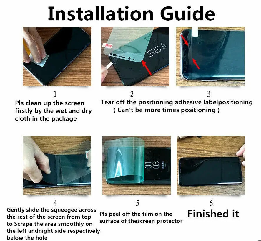 HYDROGEL Screen Protector For Samsung Galaxy S25 S24 S23 S22 Ultra S21 S20 Plus